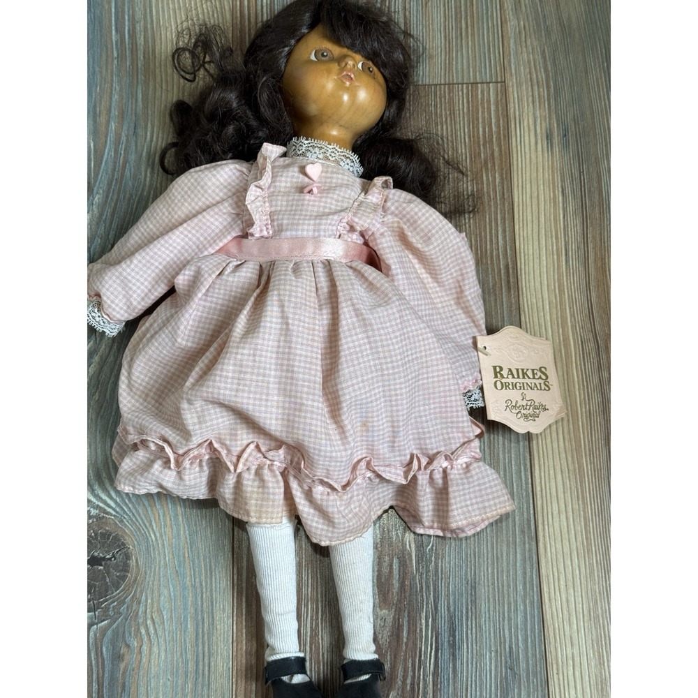 NWTRobert Raikes Original Wooden Wood Doll Molly 17.5" Tall Doll LC18 Molly 1989